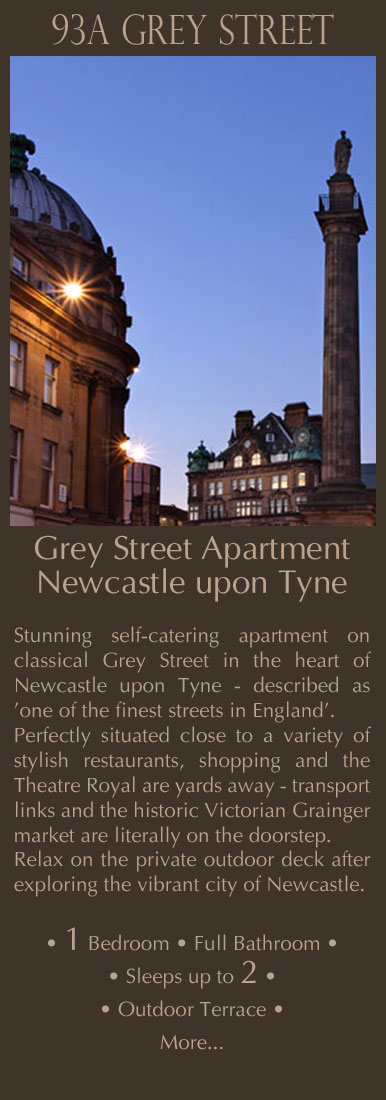 93a Grey Street self-catering holiday apartment - Theatre Royal yards away