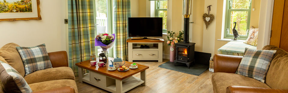 self-catering cottage in northumberland - buttercup cottage lounge 